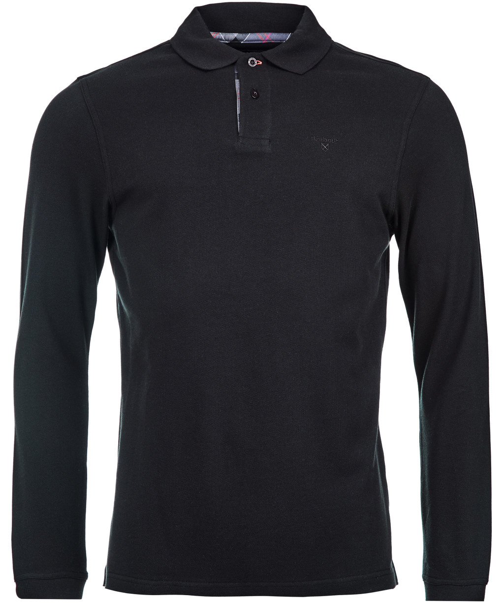 Men’s Barbour L/S Sports Polo Shirt - Black