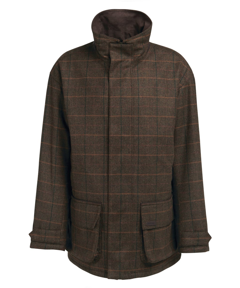 Men's Barbour Beaconsfield Wool Jacket - Burnhill Brown Check