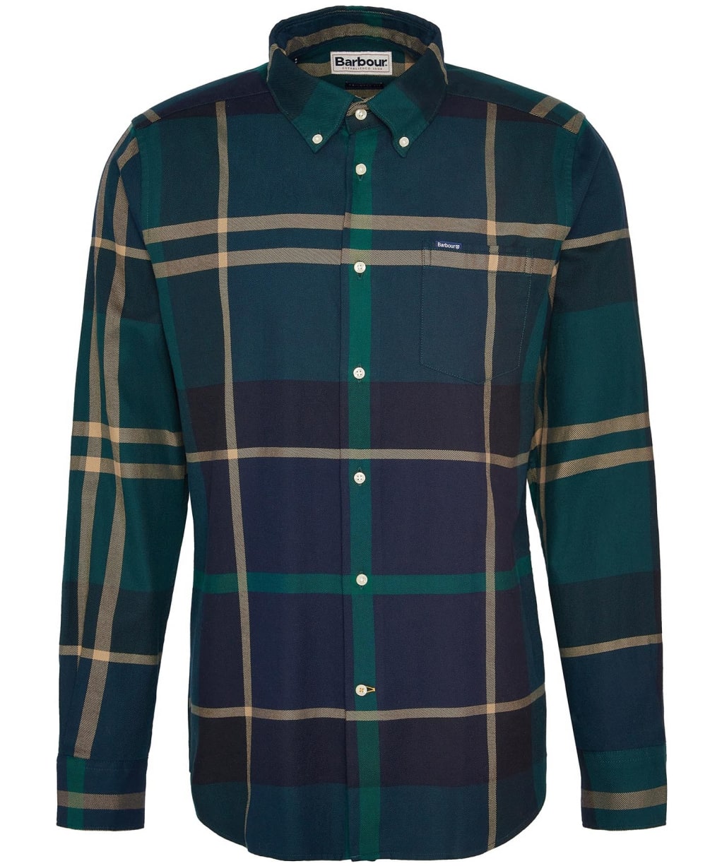 Men’s Barbour Dunoon Tailored Shirt - Green Loch