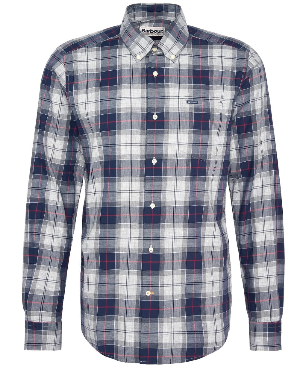 Men’s Barbour Wetherham Tailored Shirt - Blue Granite