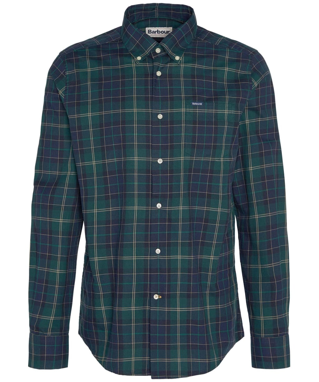 Men’s Barbour Wetherham Tailored Shirt - Green Loch