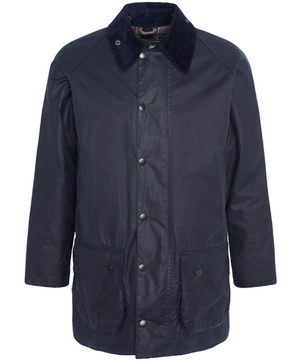Men's Barbour Beaufort Waxed Jacket - Navy