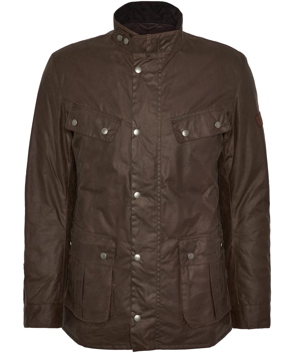 Men's Barbour International Duke Waxed Jacket - Bark