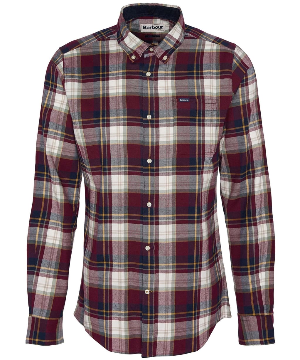 Men’s Barbour Crossfell Tailored Shirt - Merlot