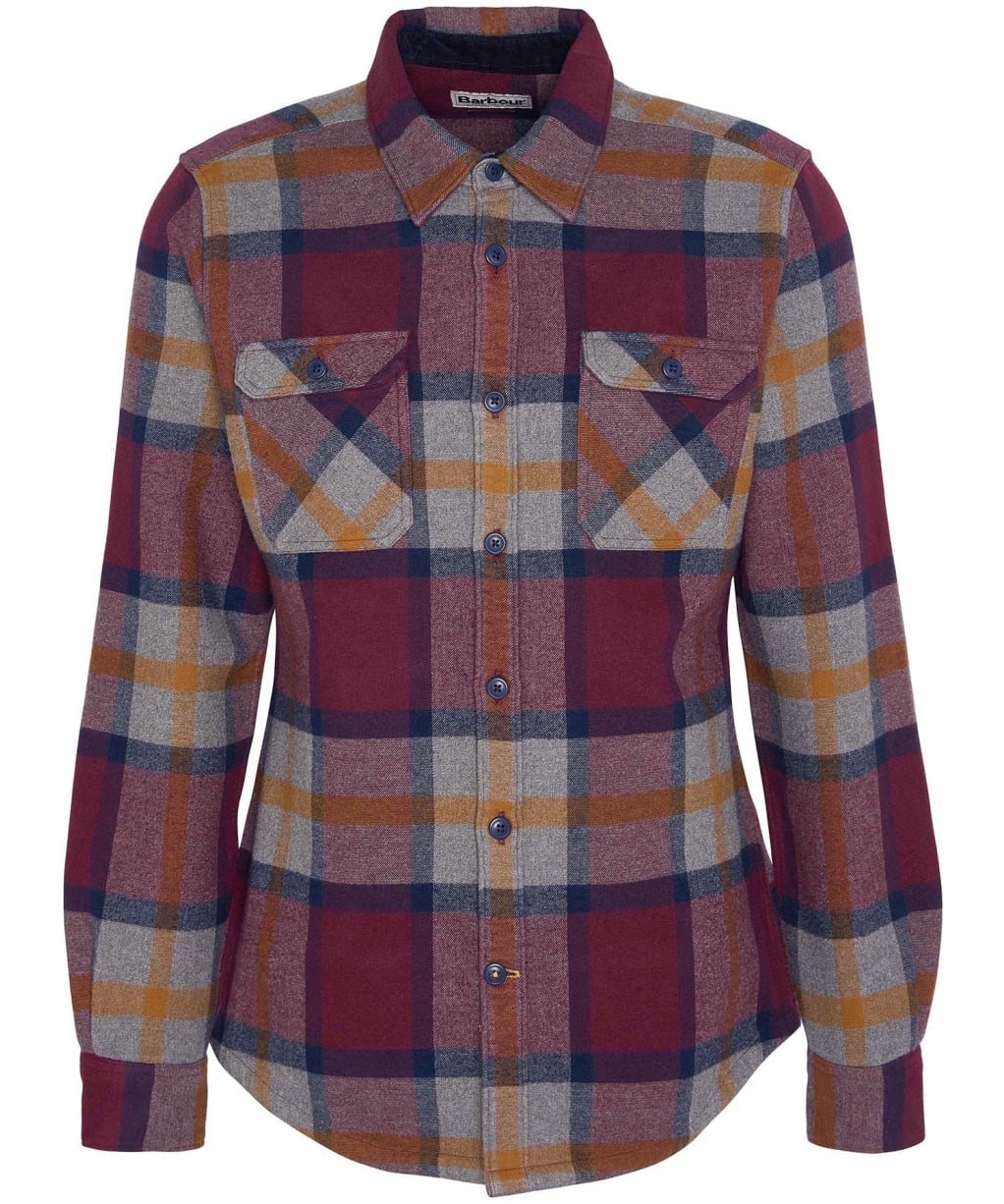 Men's Barbour Rhobell Tailored Shirt - Merlot