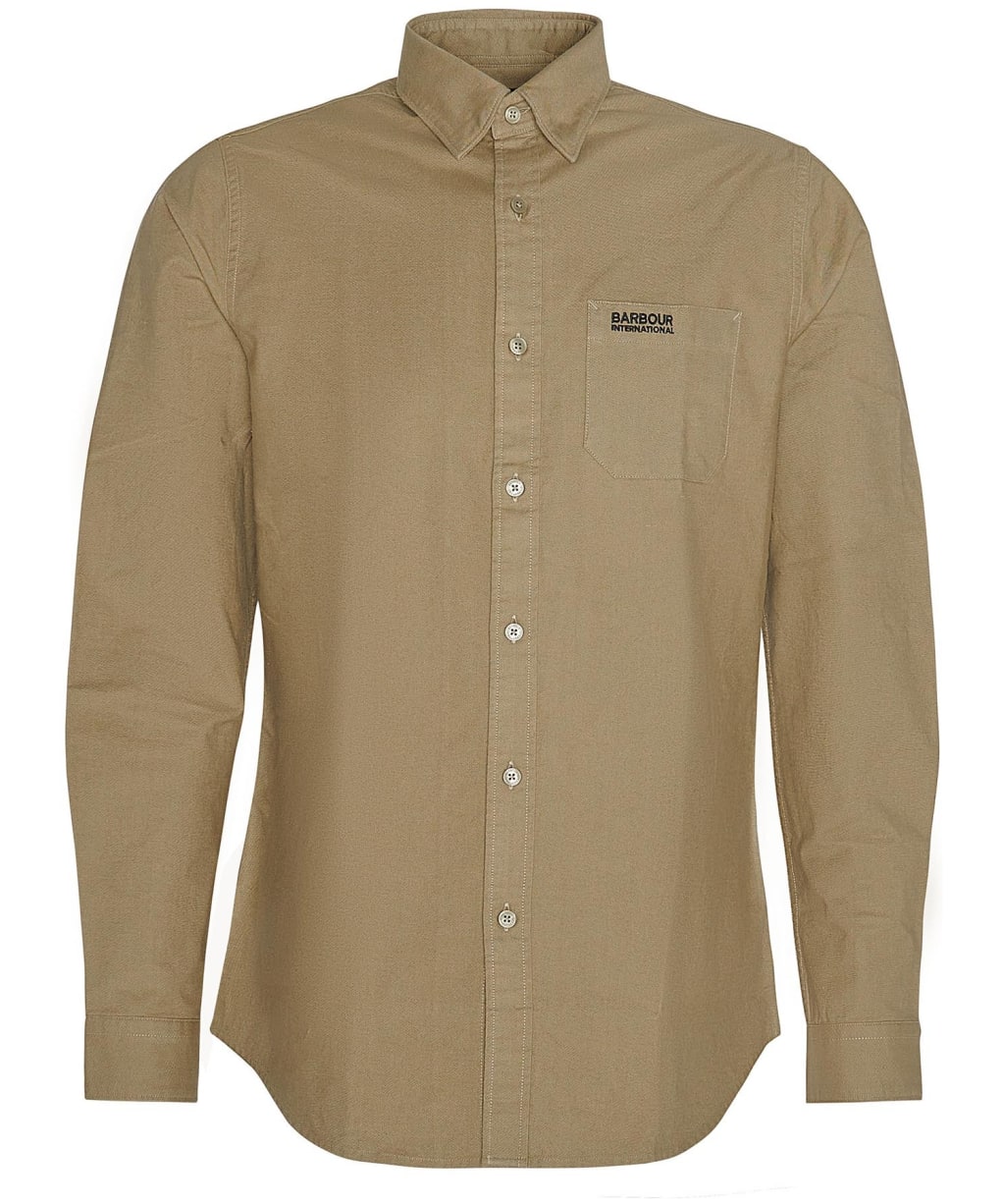 Men's Barbour International Kinetic Shirt - Bleached Olive