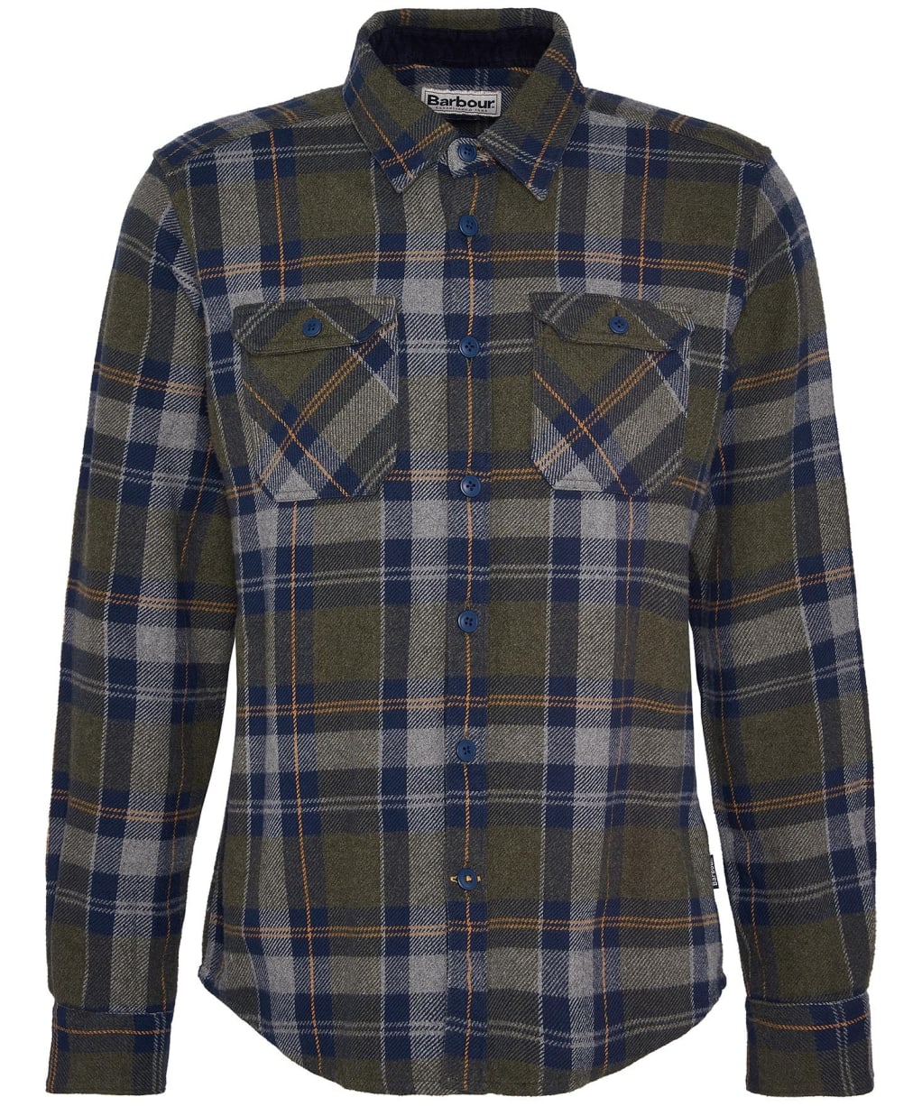 Men's Barbour Snowcap Tailored Shirt - Olive Marl