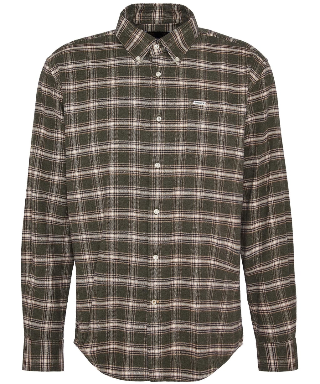 Men's Barbour Bowburn Regular Fit Shirt - Olive Marl