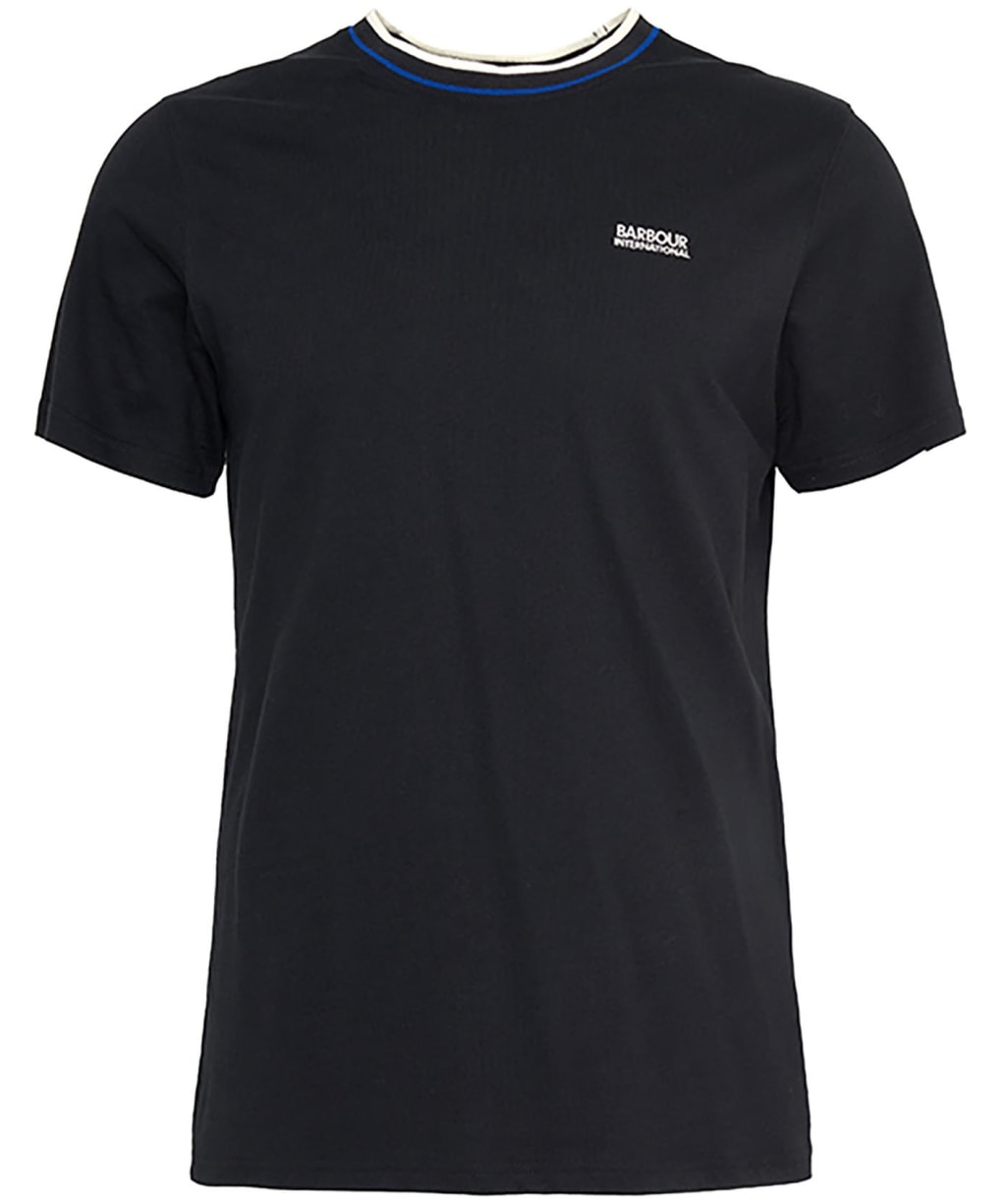 Men's Barbour International Buxton Tipped Cotton T-Shirt - New Black