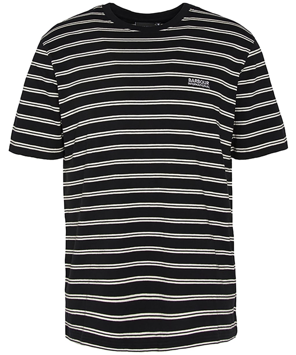 Men's Barbour International Bernie Stripe Cotton T-Shirt - Black