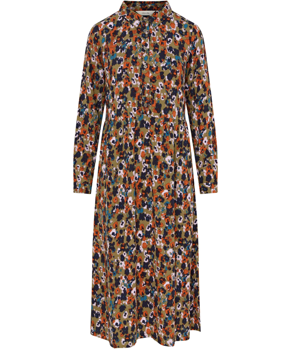 Women's Lily & Me Seasons Floral Dress - Olive