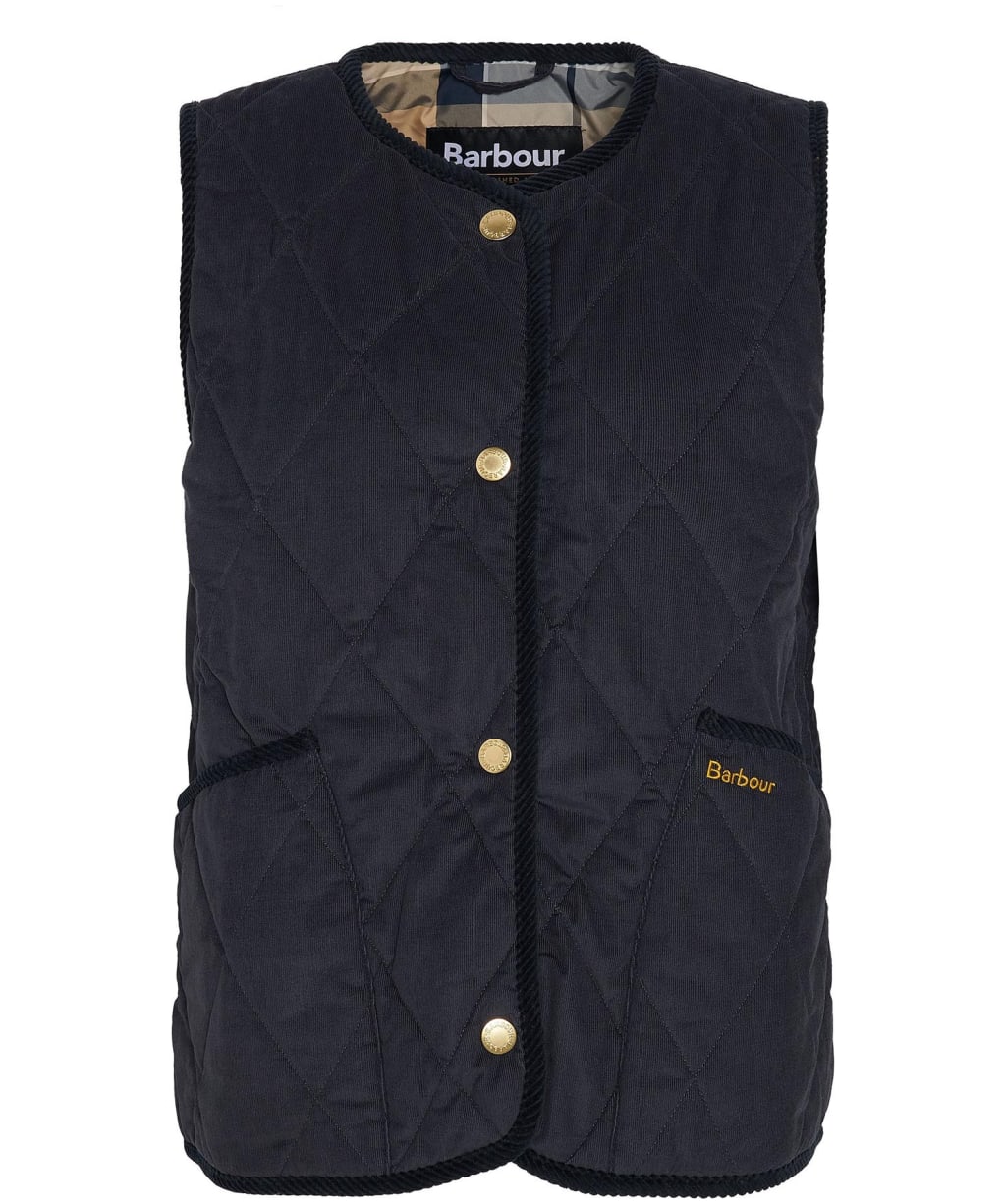 Cecily Gilet - Dark Navy / Sky Dress Tartan