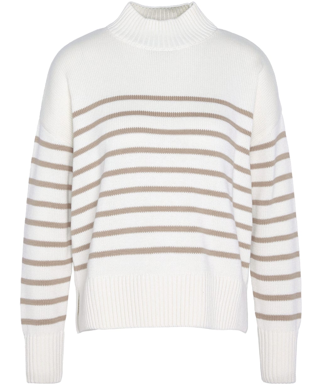 Women's Barbour Shelly Knit - CLOUD/CAMEL