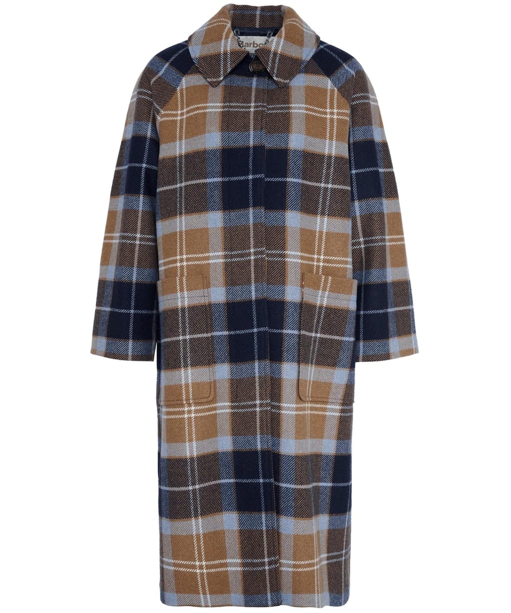 Kira Wool Coat - Sky Dress Tartan