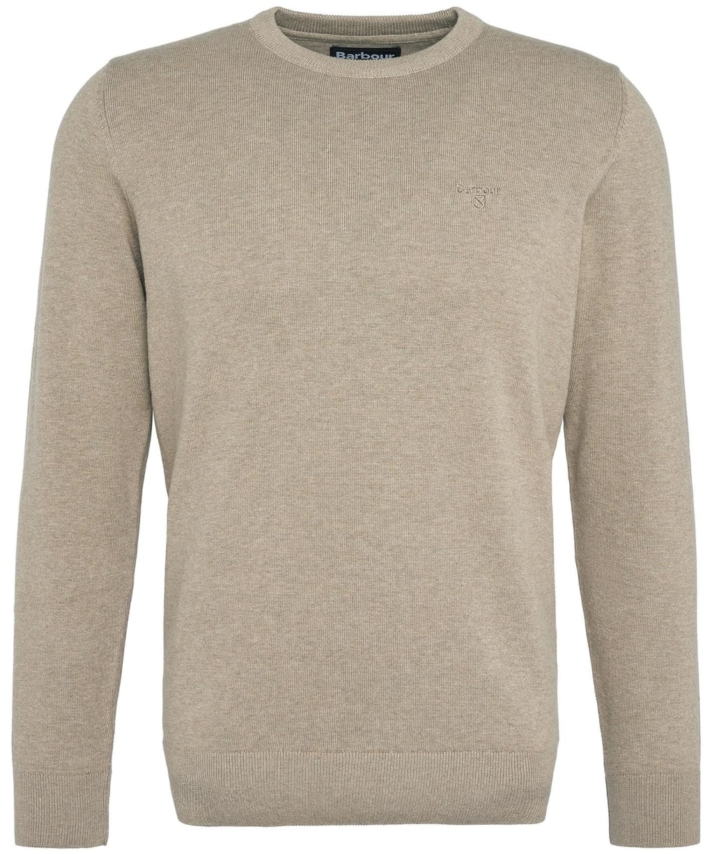 Men's Barbour Pima Cotton Crew Neck Sweater - Green Slate
