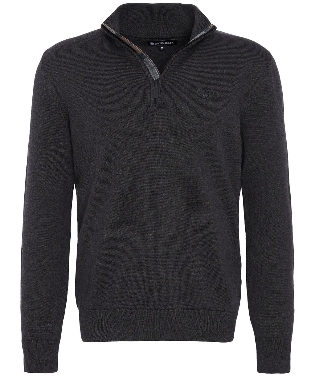 Men’s Barbour Avoch Half Zip Sweater - CHARCOAL MARL 2