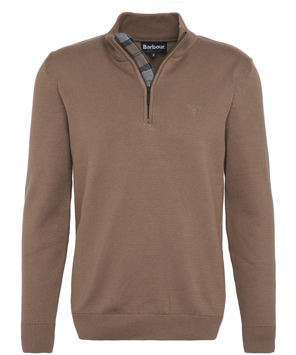 Men’s Barbour Avoch Half Zip Sweater - Fossil