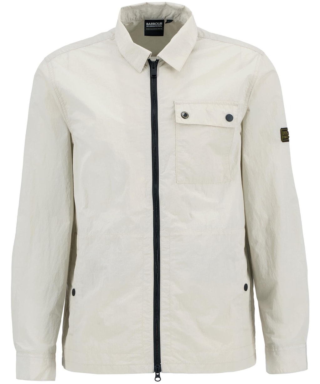 Men's Barbour International Inline Overshirt - Oyster Grey