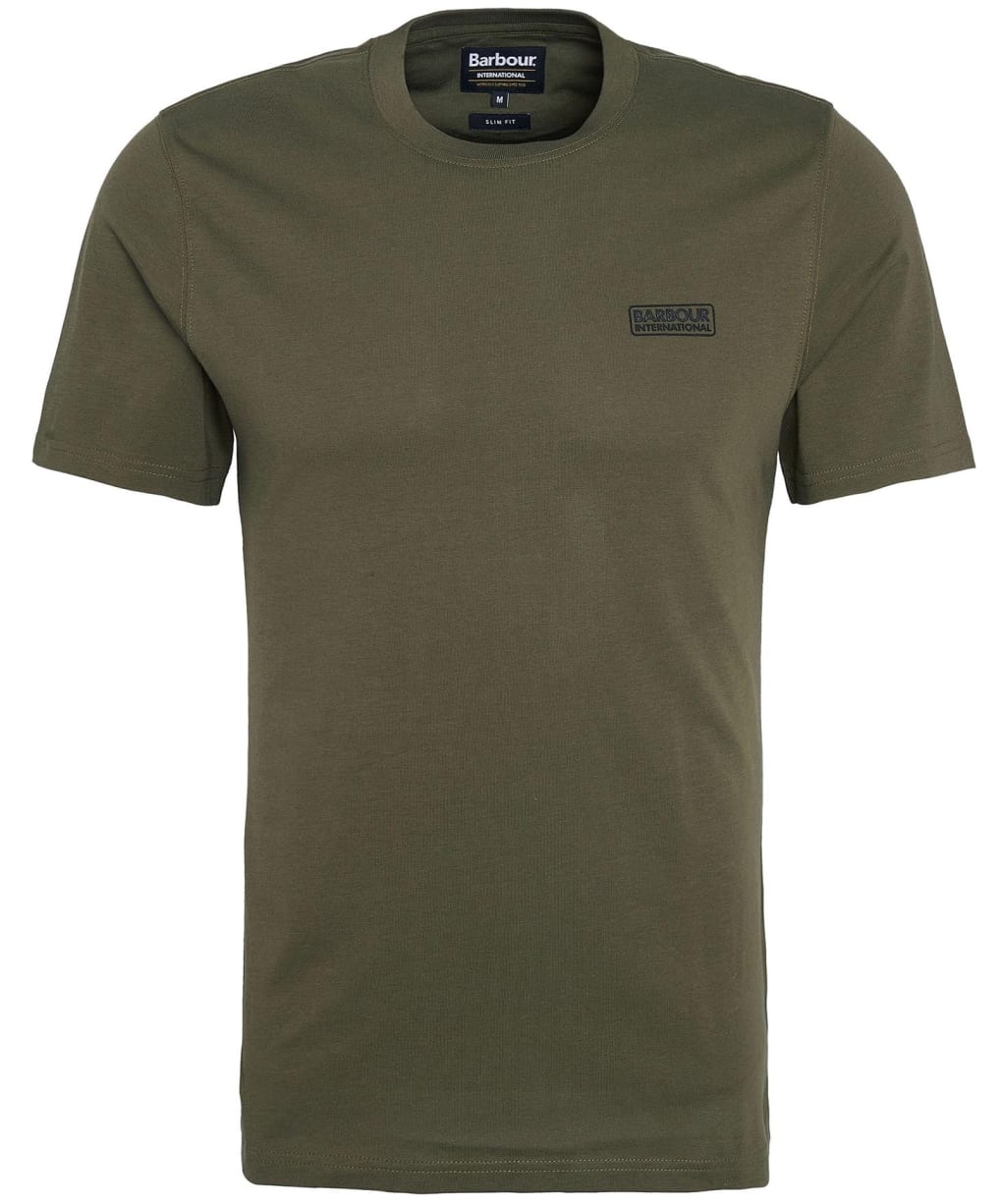 Men's Barbour International Small Logo Tee - Uniform Green