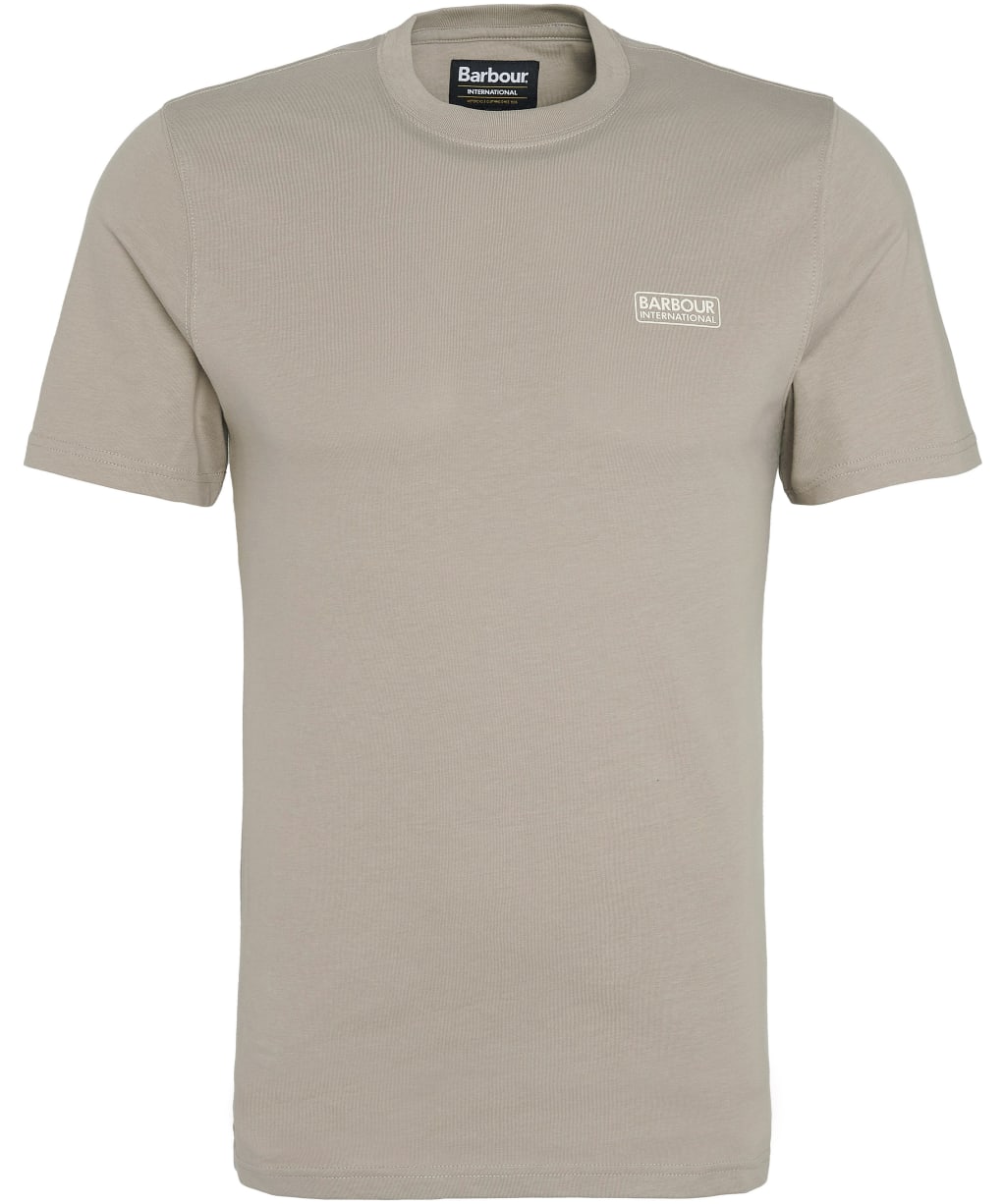 Men's Barbour International Small Logo Tee - Concrete