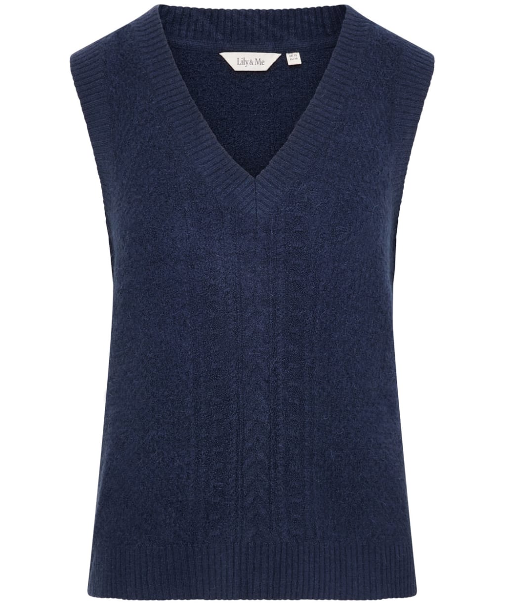 Women's Lily & Me Laurel Knitted Tank Top - Navy
