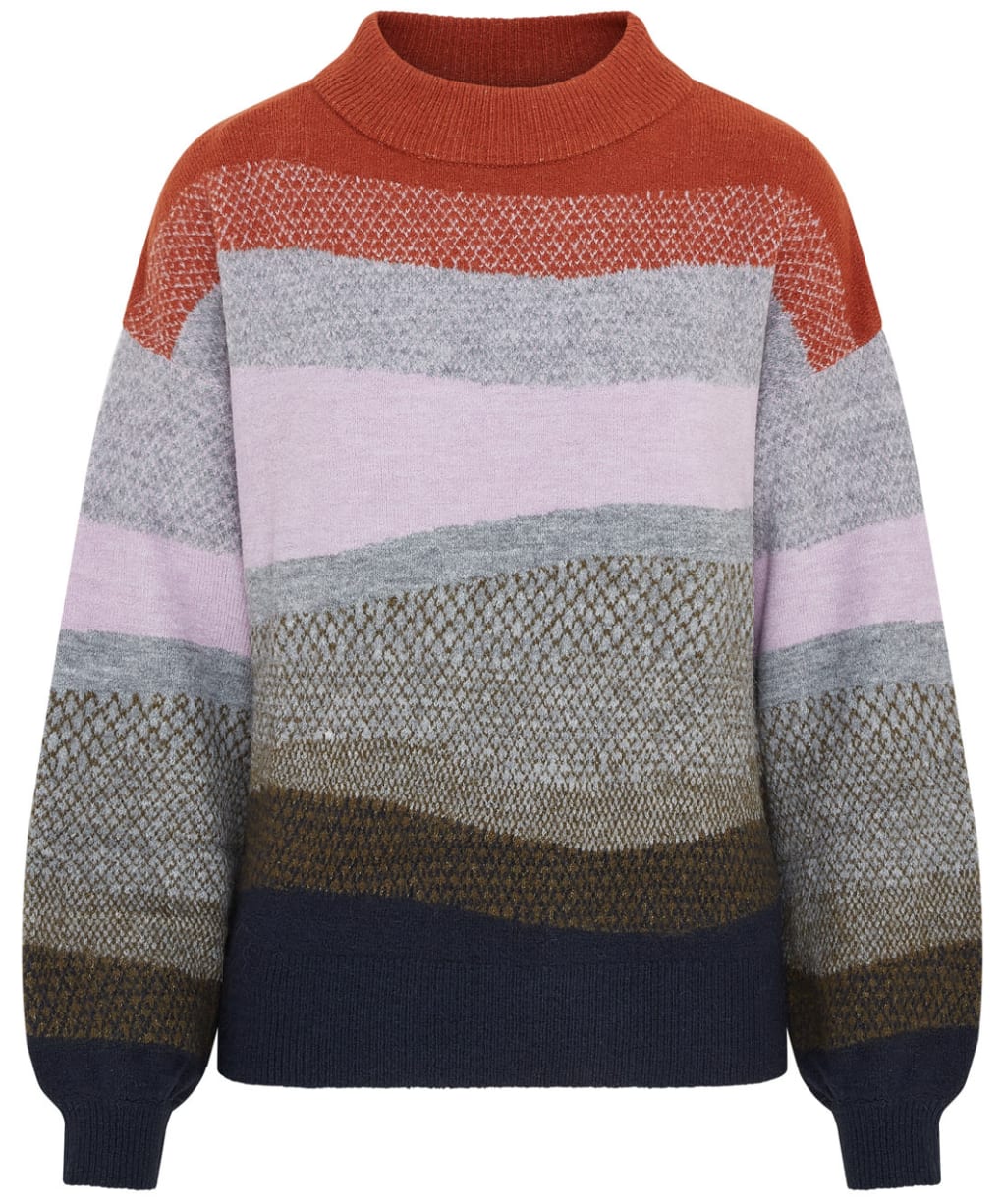 Women's Lily & Me Art Colour Block Jumper - Olive