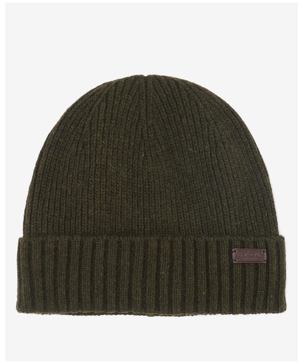 Men's Barbour Carlton Beanie Hat - Dark Green