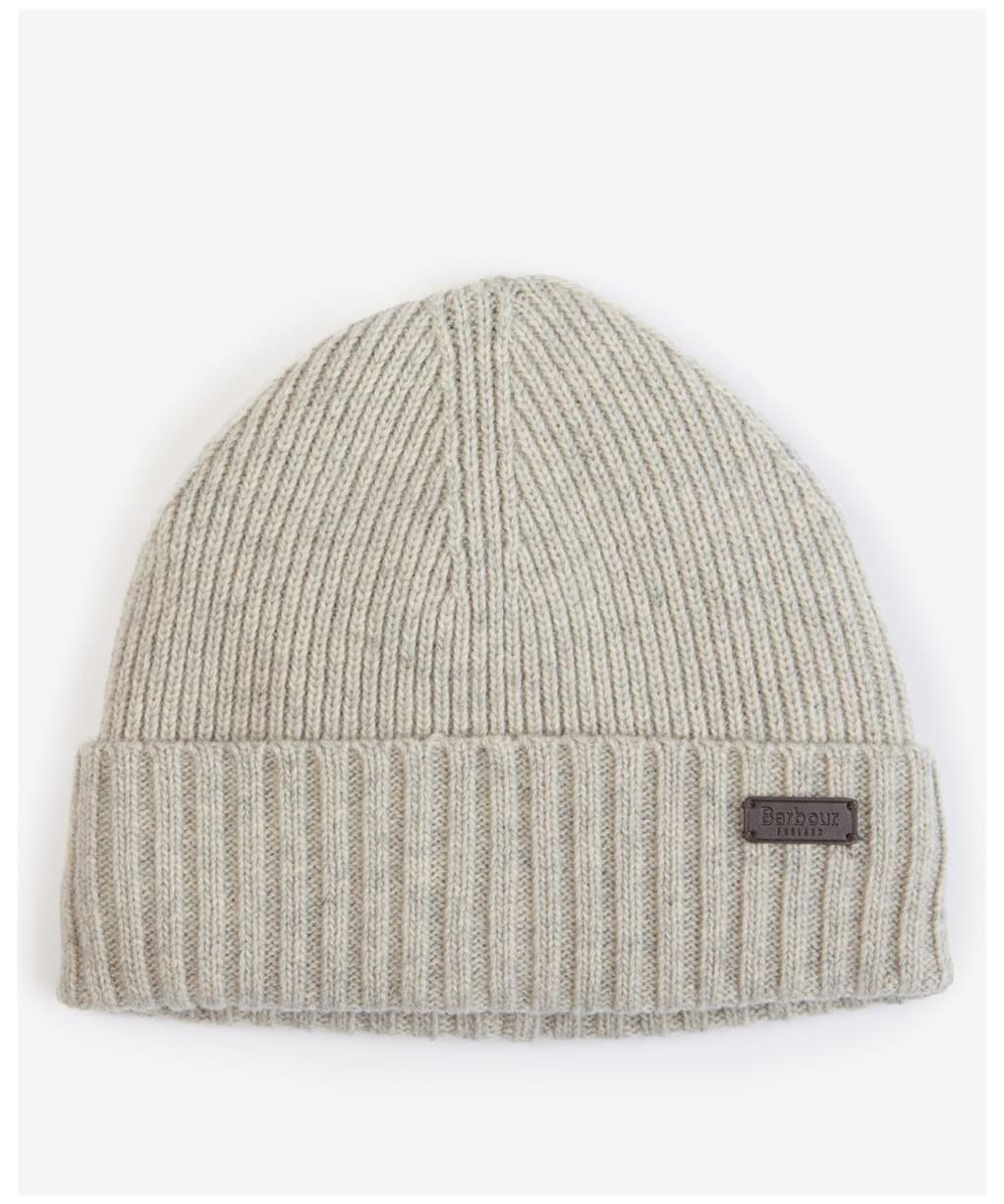 Men's Barbour Carlton Beanie Hat - Light Grey