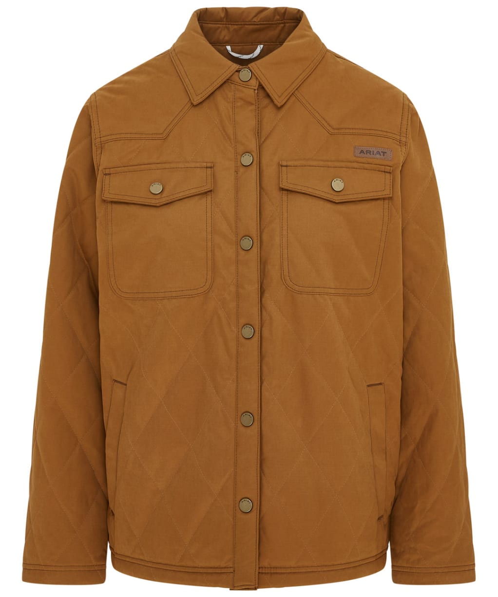 Women's Ariat Grizzly Fleece Lined Barn Jacket - Chestnut Horse