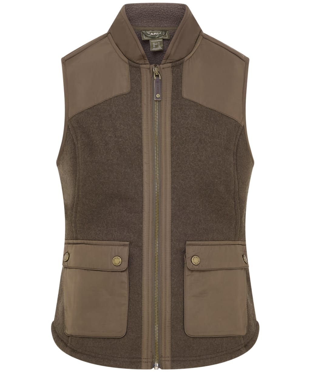 Women's Ariat Millbrae Wool Vest Gilet - Earth