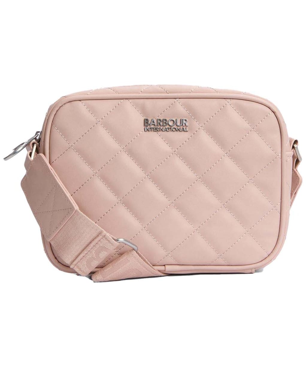 Women's Barbour International Quilted Sloane Crossbody Bag - Pale Mauve
