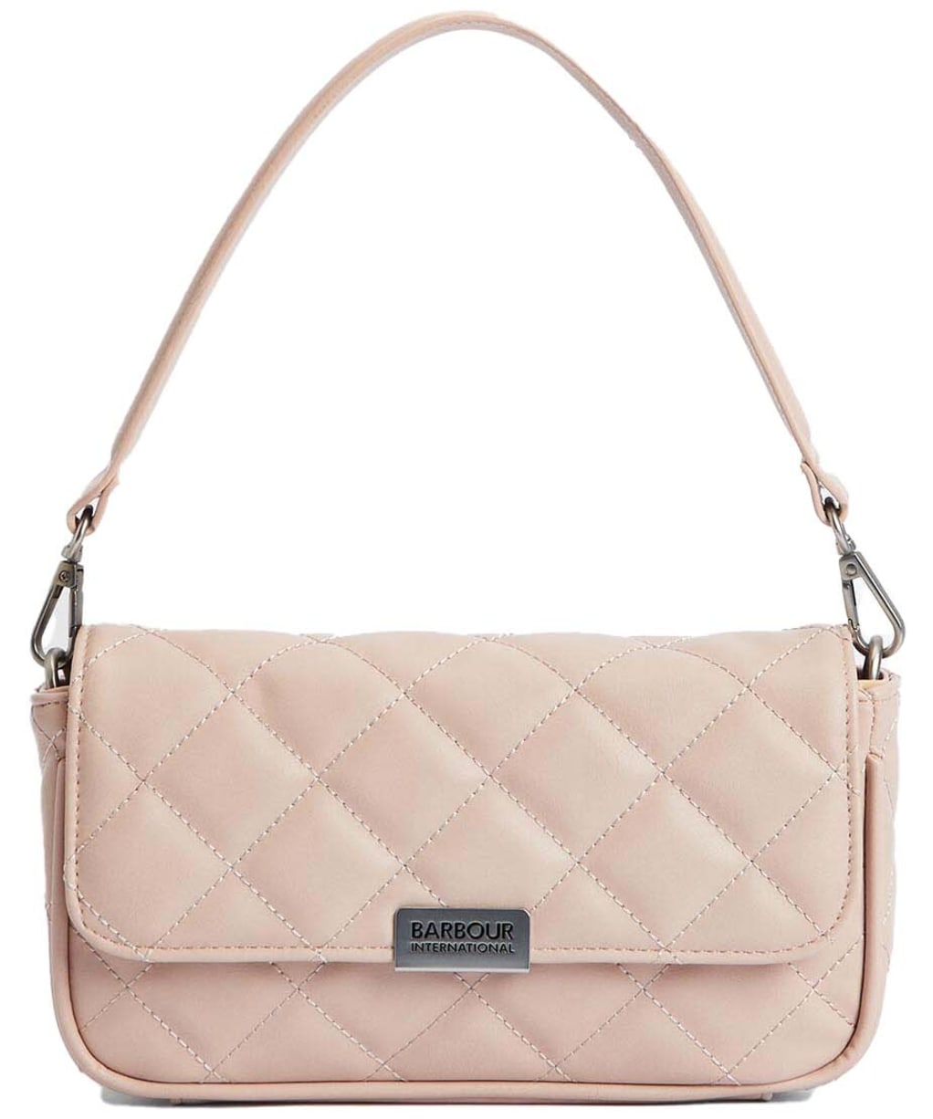 Women's Barbour International Quilted Mini Soho Crossbody Bag - Pale Mauve