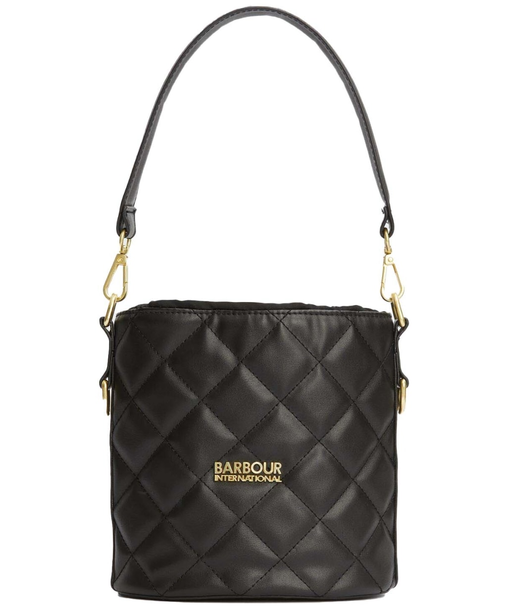 Women's Barbour International Quilted Mini Balham Tote Bag - Black