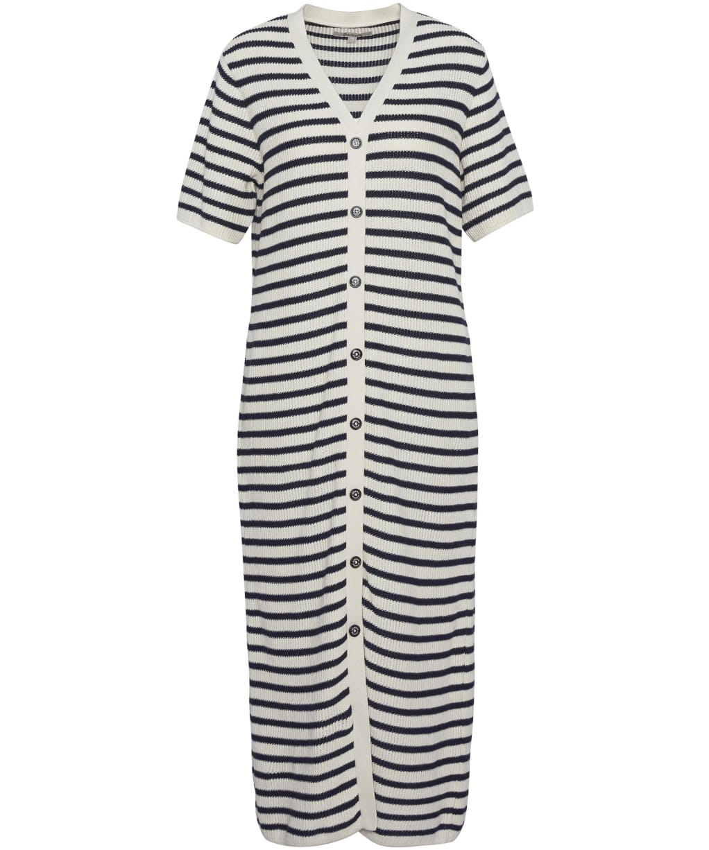 Women's Barbour Isla Knitted Midi Dress - Multi Stripe