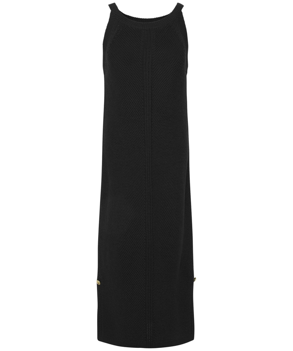 Women's Barbour International Dakota Knitted Midi Dress - Black