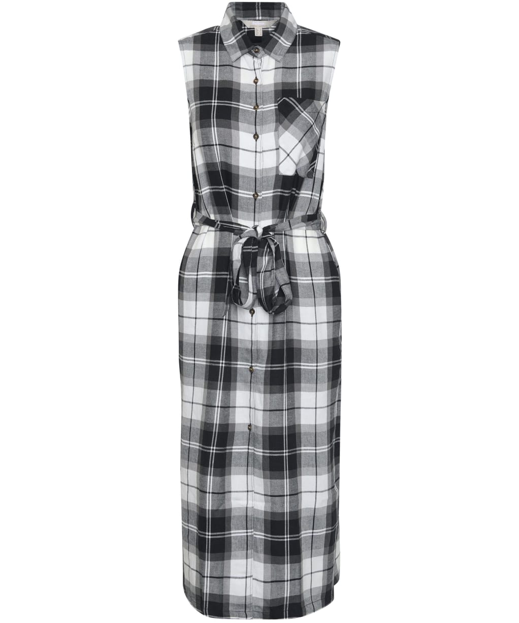 Women's Barbour Agnes Midi Dress - Monochrome Tartan 