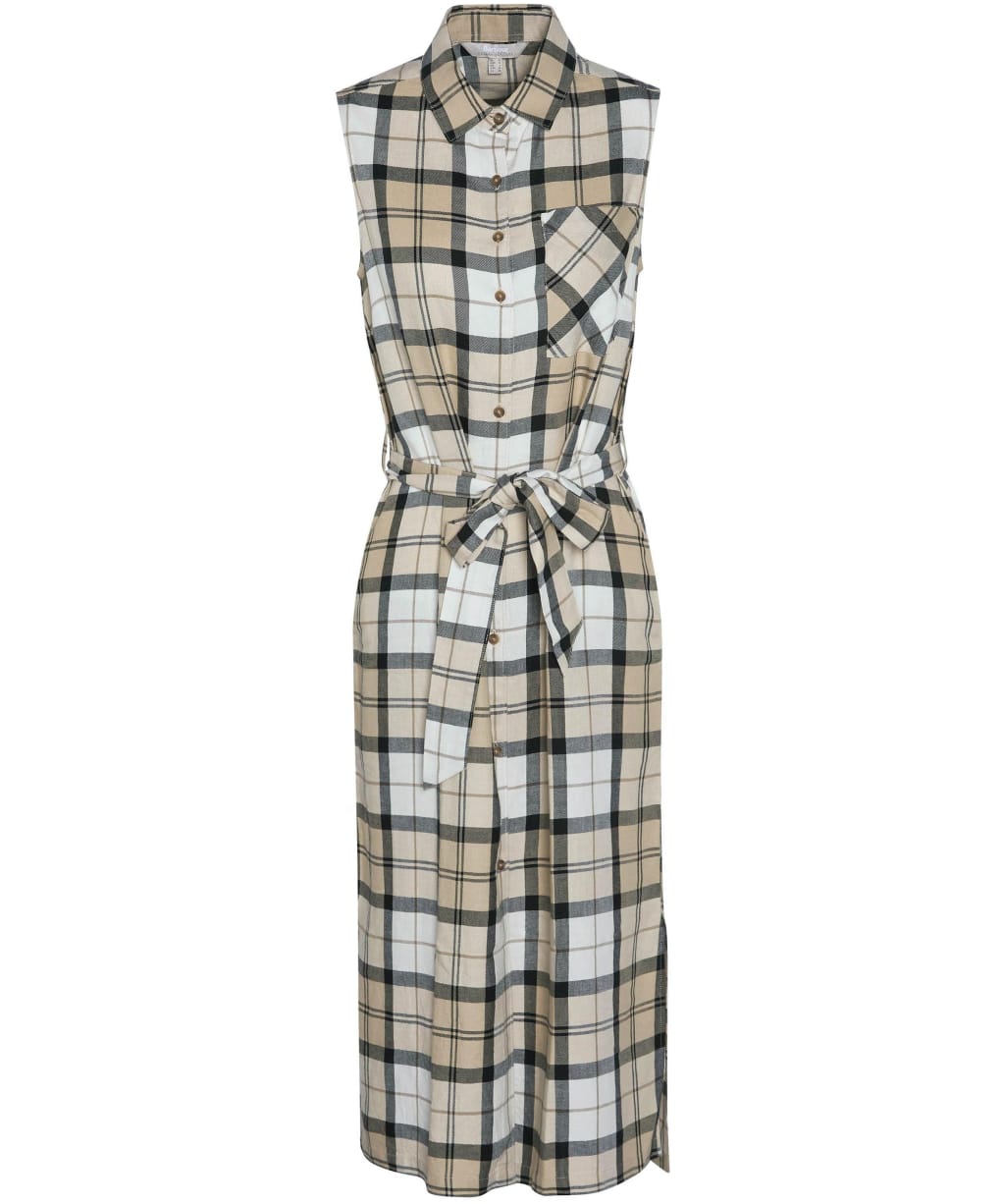 Women's Barbour Agnes Midi Dress - Safari Tartan