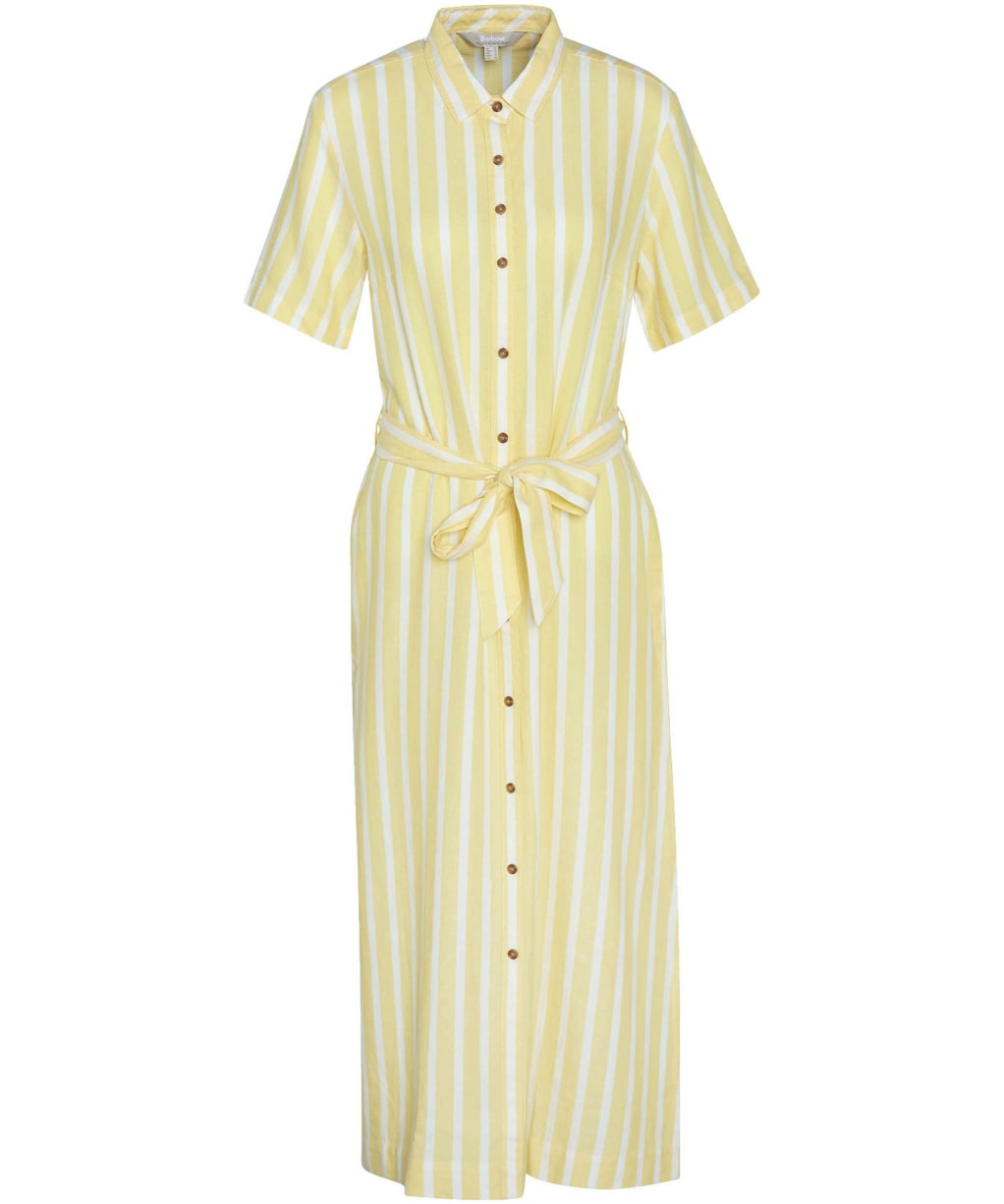 Women's Barbour Adelaide Maxi Dress - Sunray Yellow Stripe