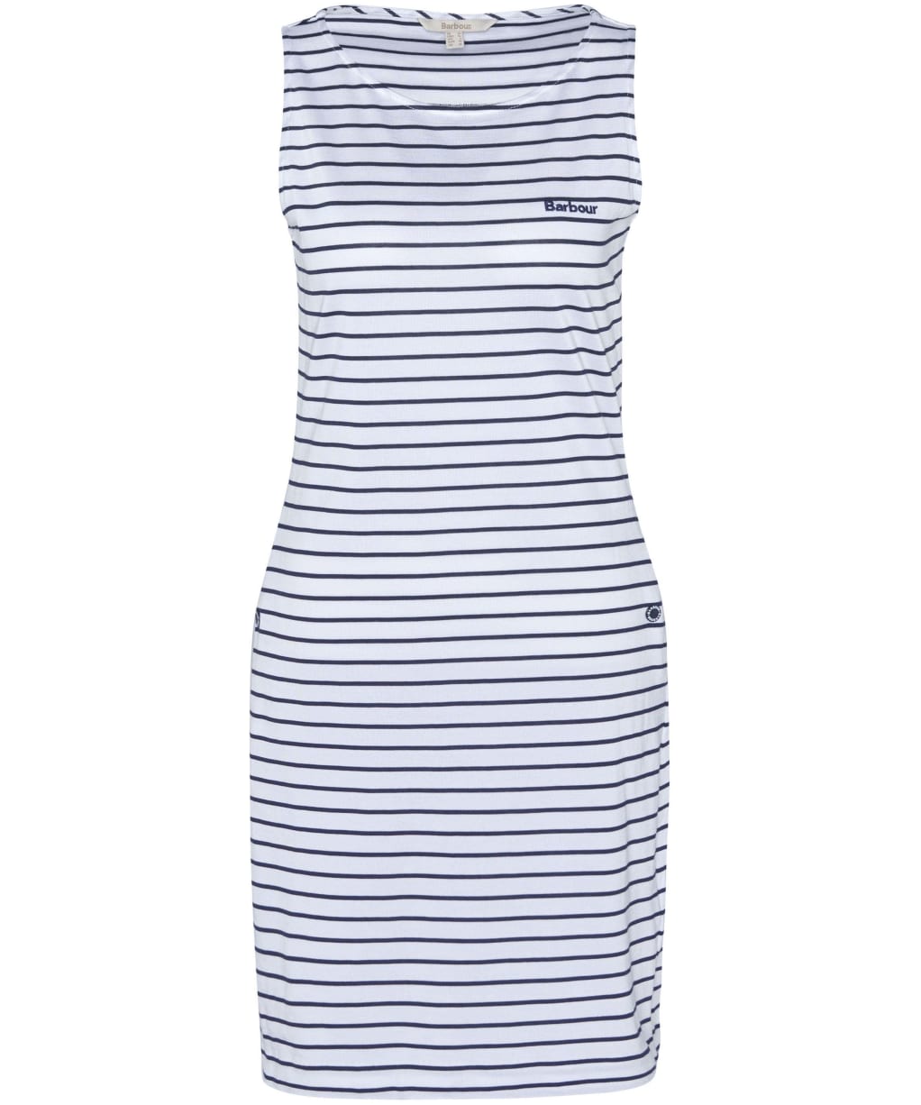 Women's Barbour Dalmore Stripe Dress - White