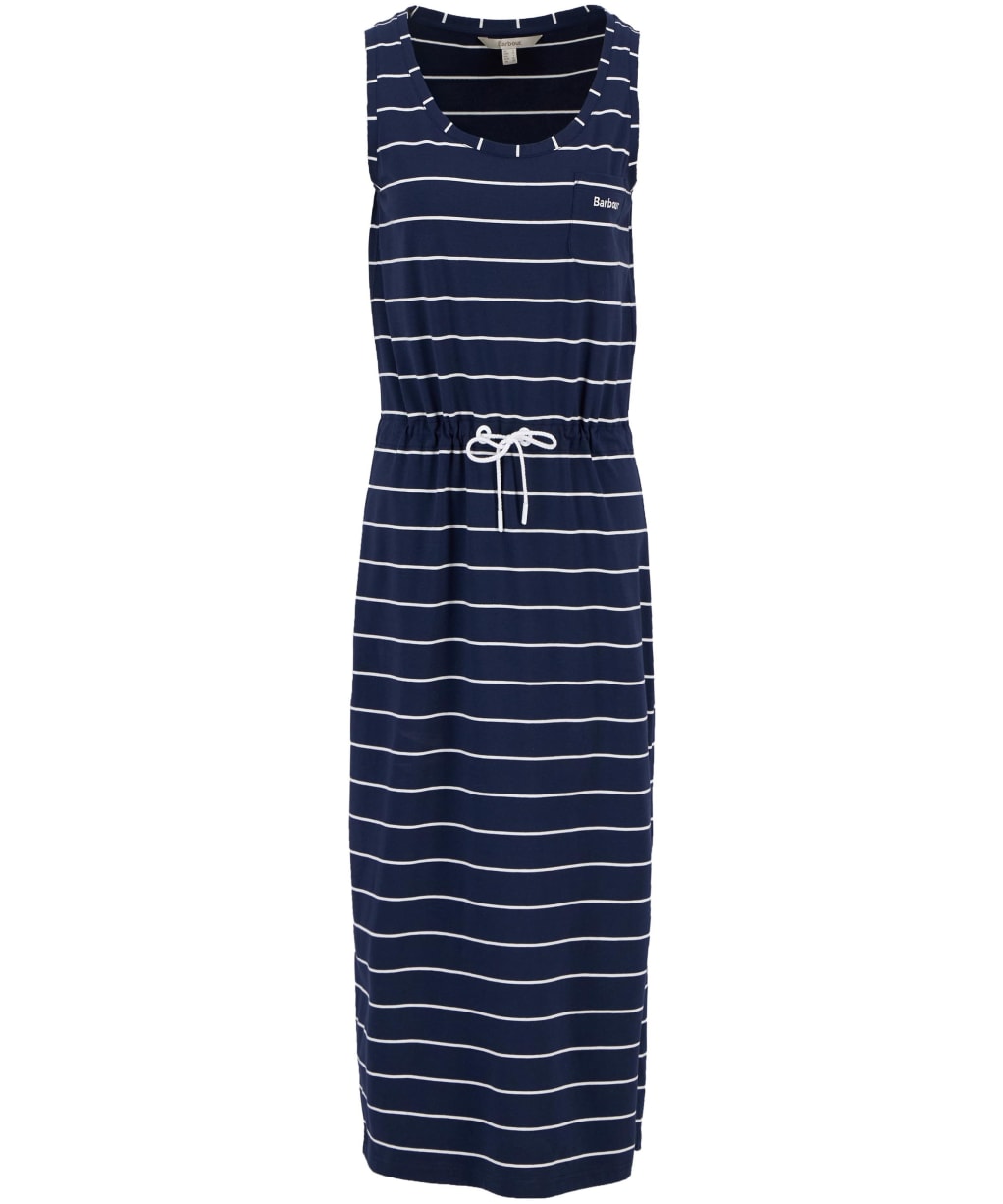 Women's Barbour Overland Midi Dress - Navy Stripe