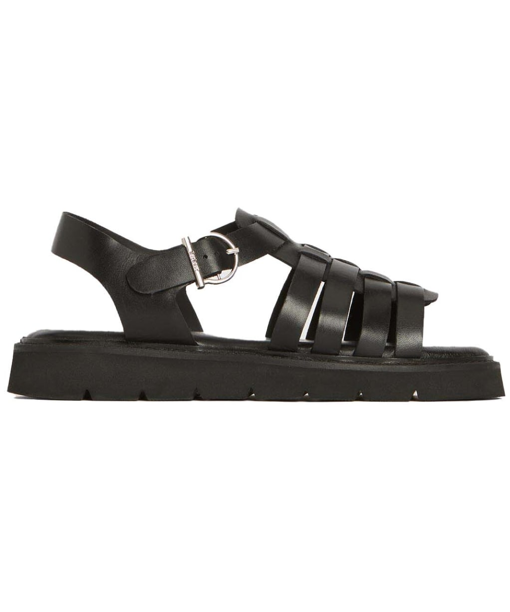 Women's Barbour Otterburn Fisherman Sandal - Black