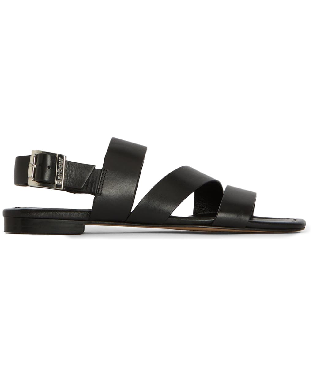 Women's Barbour Penelope Flat Sandal - Black