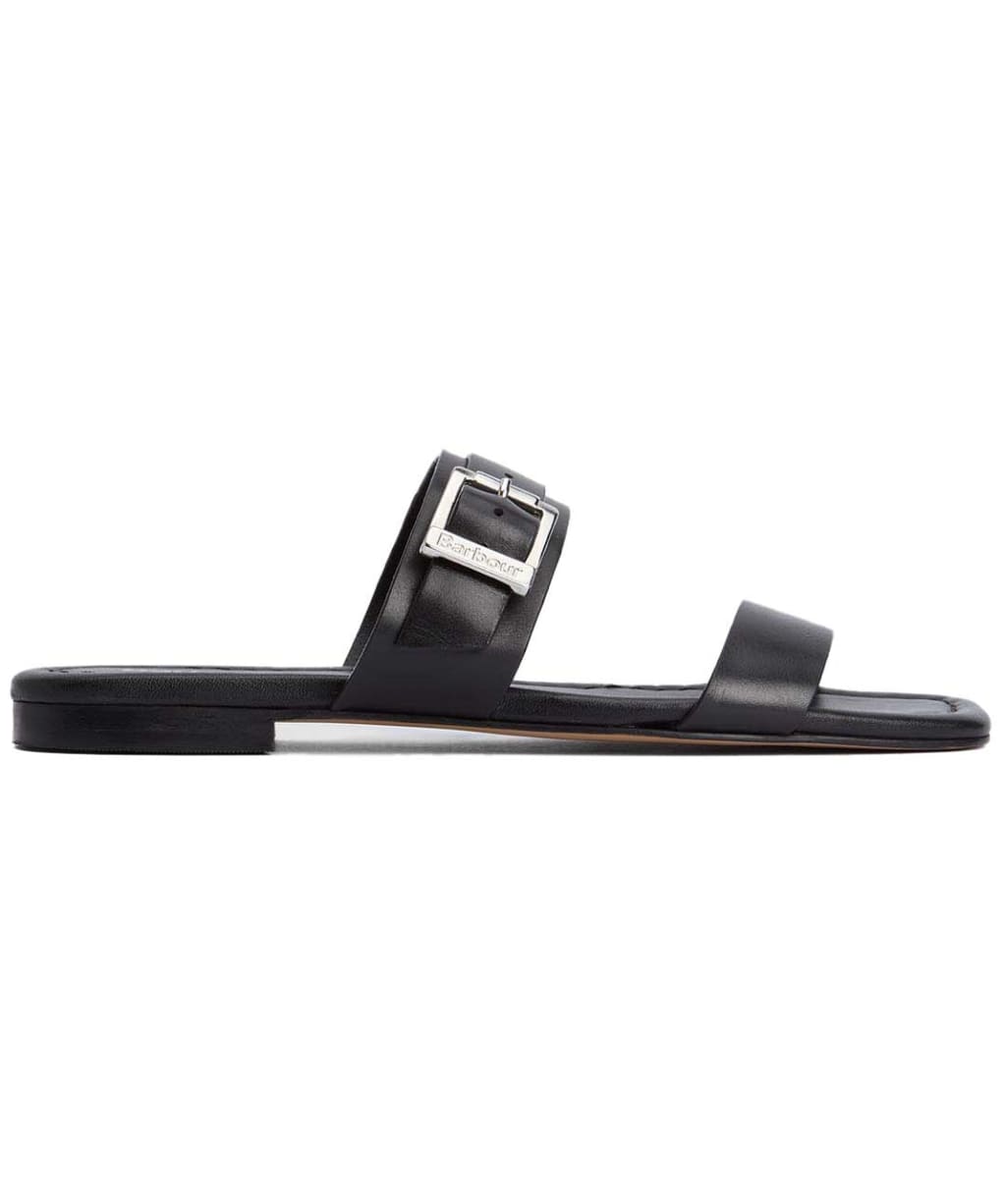 Women's Barbour Louise Flat Sandal - Black
