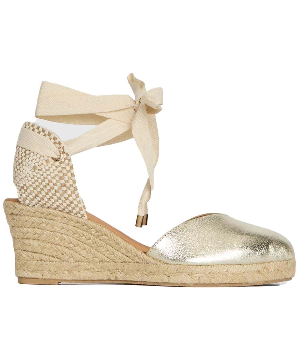 Women's Barbour Isla Espadrille Wedge Sandal - Gold