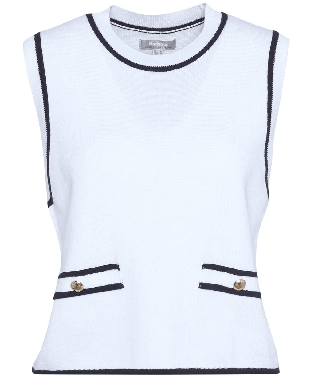 Women's Barbour Amy Sleeveless Knitted Vest - Cloud