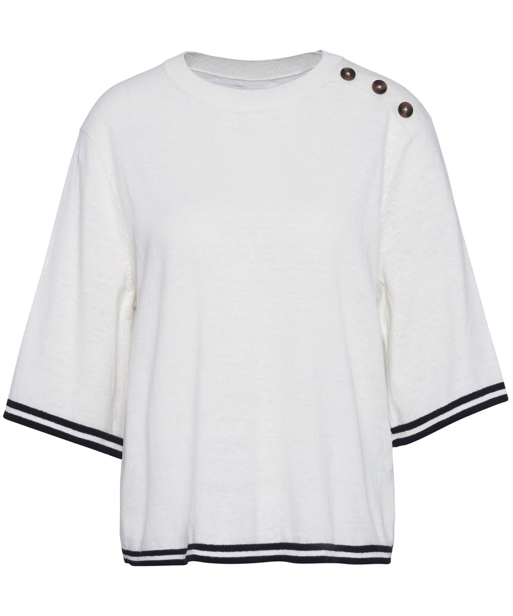 Women's Barbour Genevieve Knitted T-Shirt - Cloud