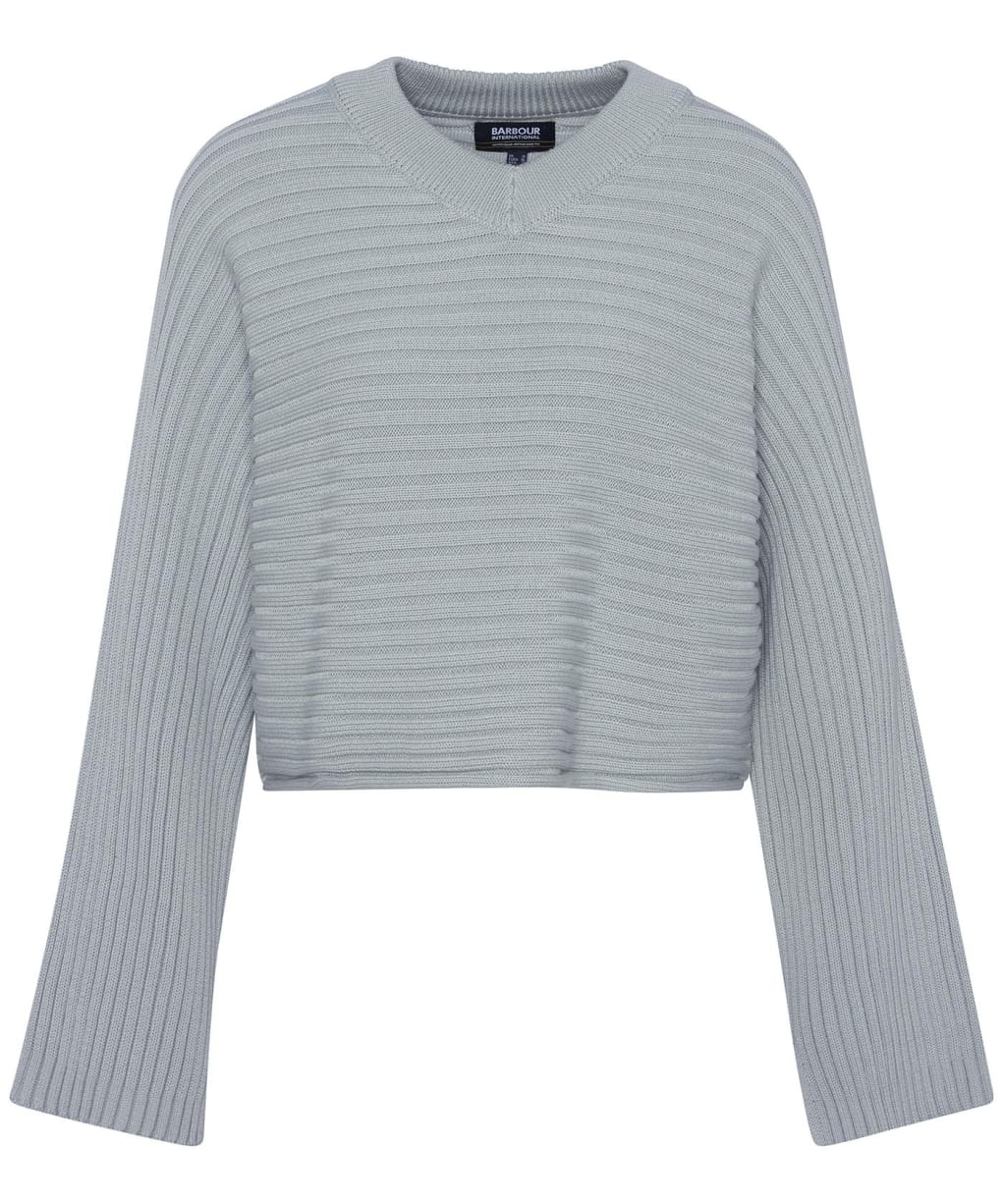 Women's Barbour International Zola Knitted Jumper - Light Steel Blue