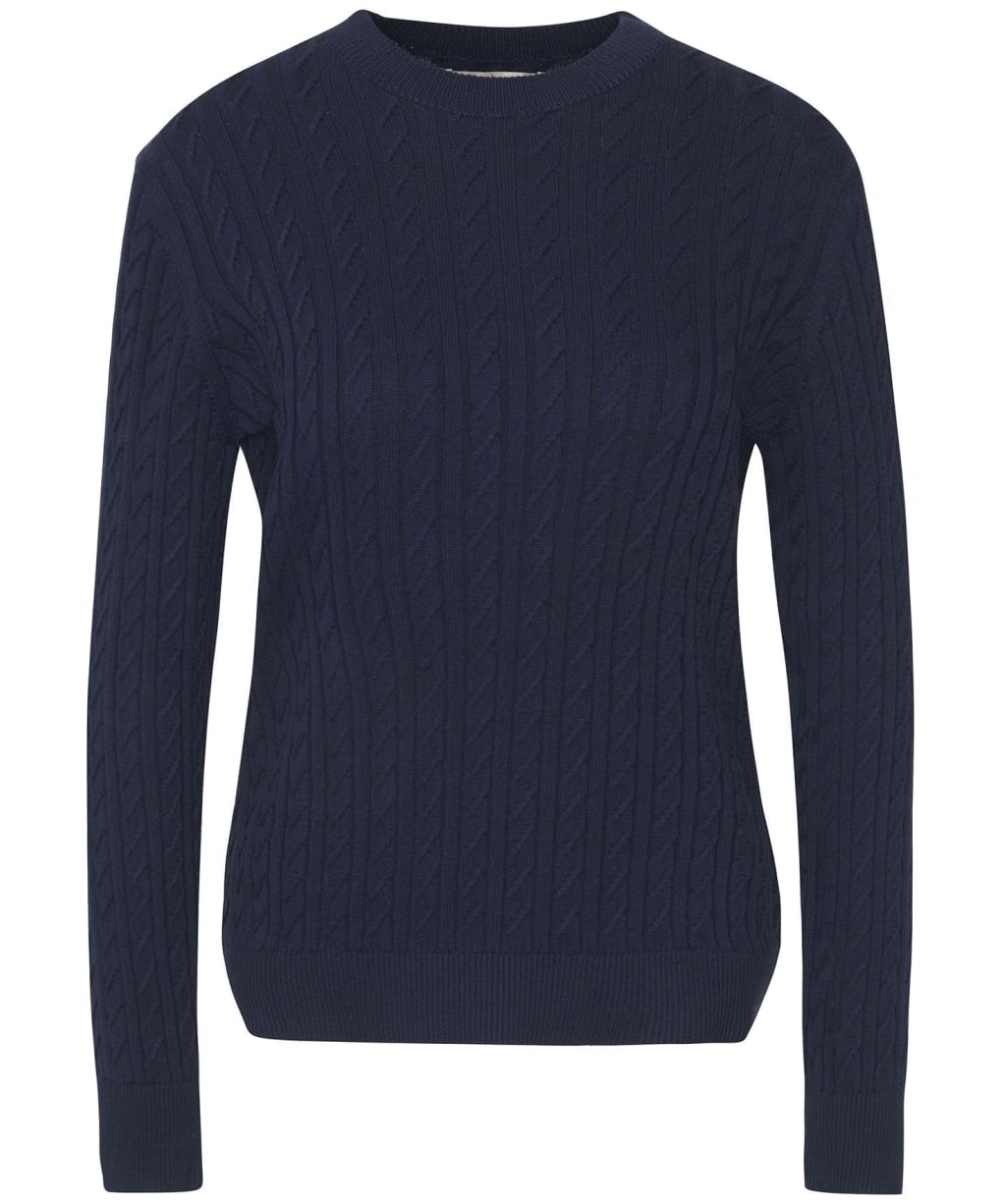 Women's Barbour Hartland Crew Knitted Jumper - Navy