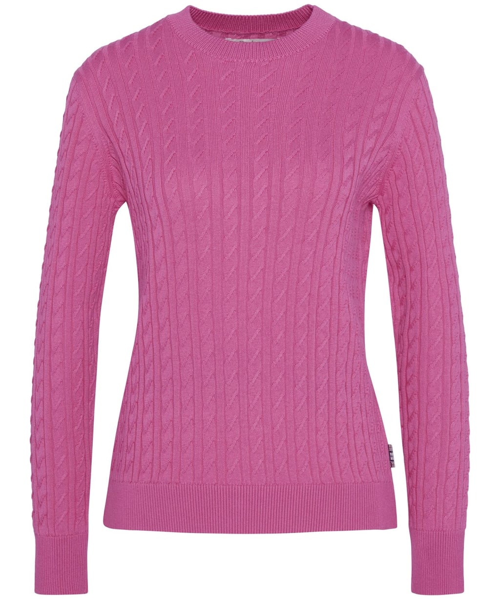 Women's Barbour Hartland Crew Knitted Jumper - Rose Pink
