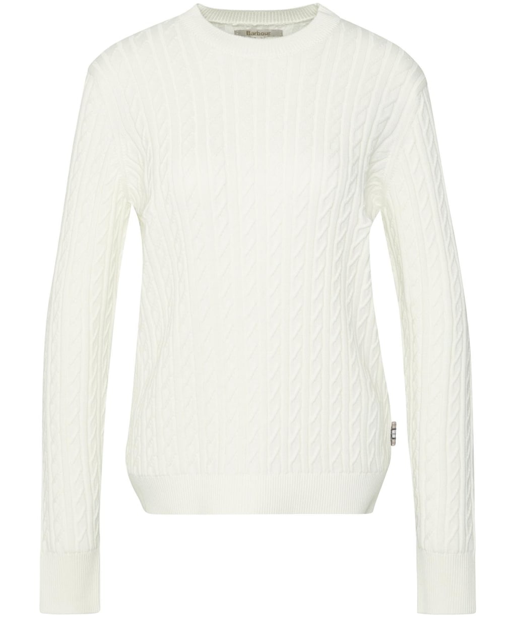 Women's Barbour Hartland Crew Knitted Jumper - Cloud
